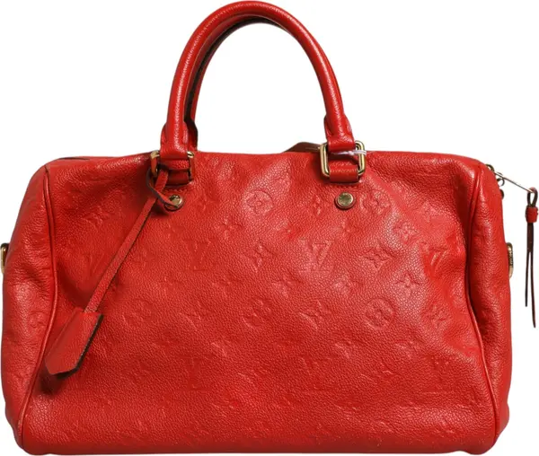 Louis Vuitton  Red Monogram Empreinte Speedy Bandouliere 30 thumbnail 4